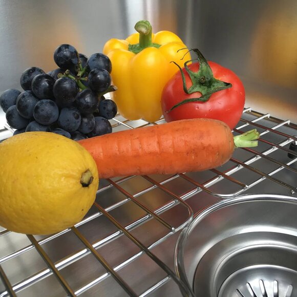 Serene Valley NDG2313C Sink Grid Centered Drain 13"D x 23"W x 1"H Stainless NEW - Picture 3 of 14